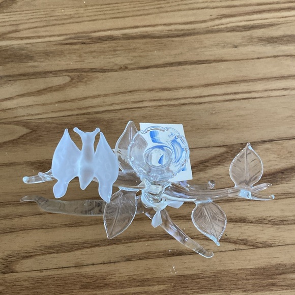 Signed blown glass Eberhart candle holder - Picture 3 of 4